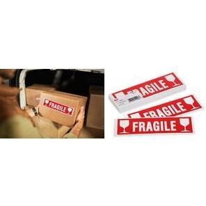 Agipa, Sticker, Hinweisetikett "FRAGILE", 60 x 190 mm, nicht abl”sbar
