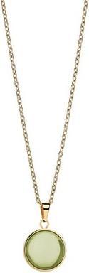Produktbild Bering Decent Artic Symphony Green Crystal Gold Plated Necklace 430-255-450