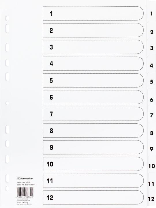 Produktbild Soennecken Zahlenregister