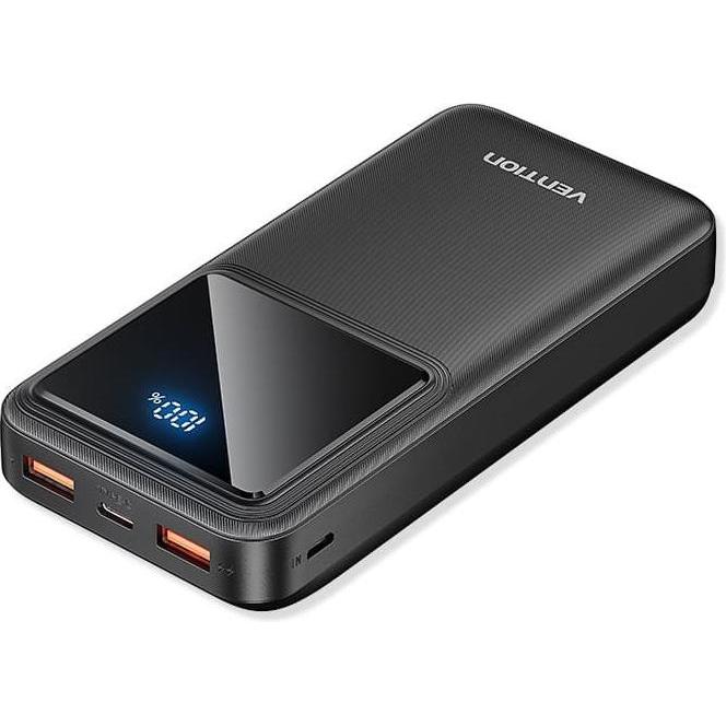 Vention PowerBank 20 000mAh 5V (BLACK), Powerbank, Schwarz