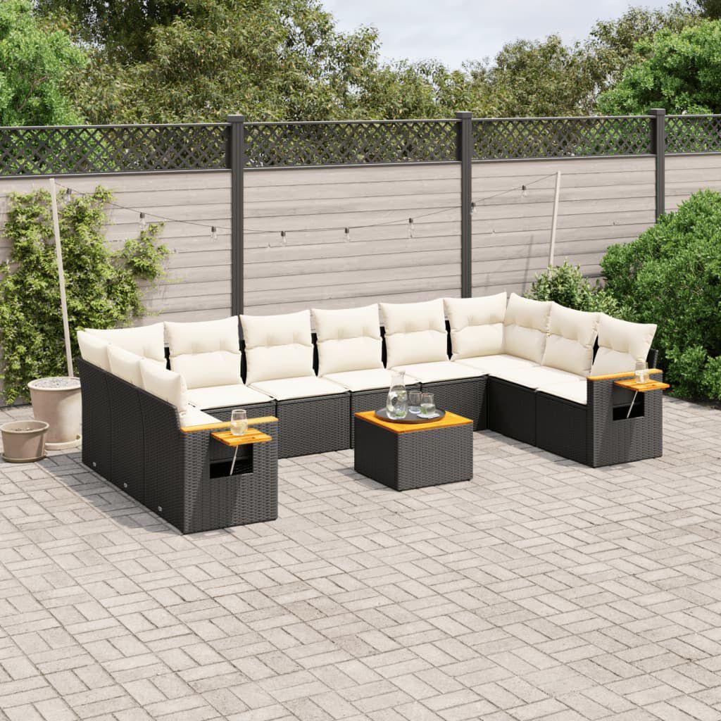 Thumbnail - VidaXL, Gartenlounge, 10-tlg. Garten-Lounge-Set mit Kissen