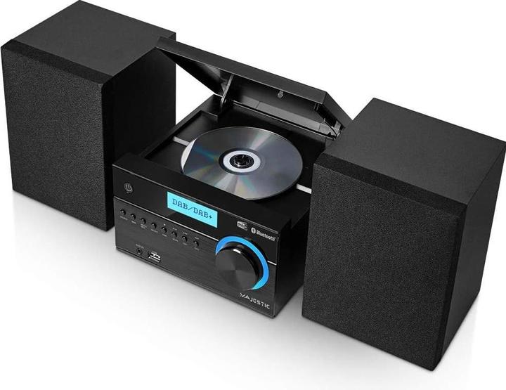Actual product image Majestic New AH-2350 Micro Sound System for the Home Black 20 W (Bluetooth, CD player, 2x 10 W)