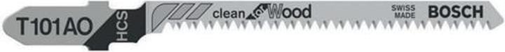 Bosch Professional Zubehör Stichsägeblatt T 101 AO Clean for Wood, 5er-Pack