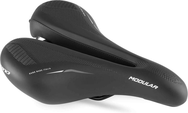 Selle Bassano Fahrrad Sattel Modular CT Länge: 270 mm Breite: 180-240 mm - Schwarz