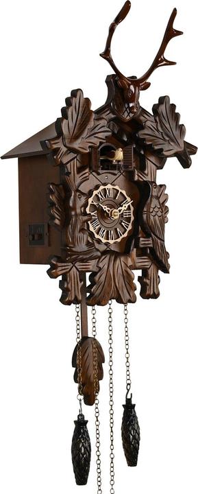 Actual product image William Widdop Qtz Cuckoo Clock - Stag