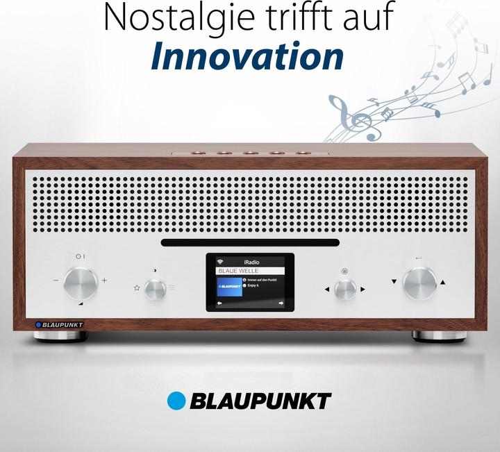 Produktbild Blaupunkt Nostalgie Internetradio mit CD | MILANO