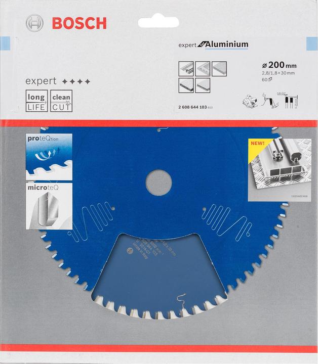 Produktbild Bosch Professional Zubehör Kreissägeblatt Expert for Aluminium, 200 x 30 x 2,8 mm, 60