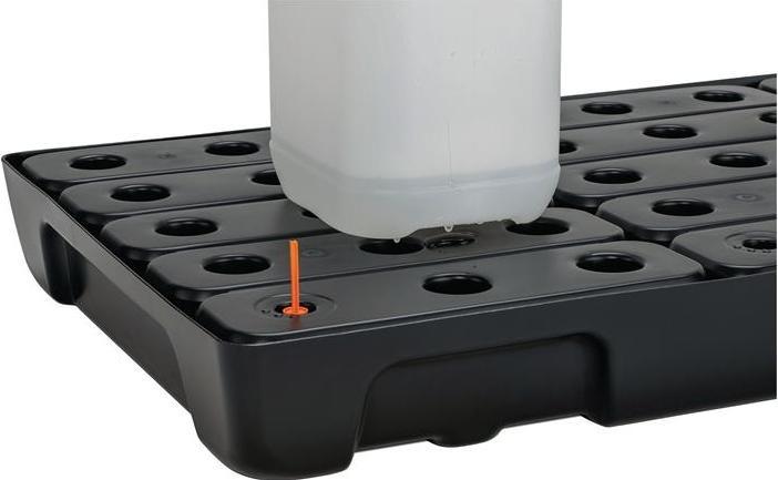 Image du produit Cemo Bac de rétention 27l L976xl495xH95mm PE avec grille PE et détecteur de fuite