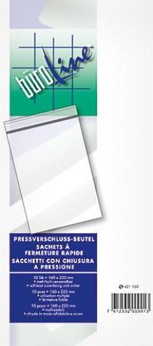 Produktbild BüroLine Pressverschluss Beutel 75x90mm (10 Stk.)