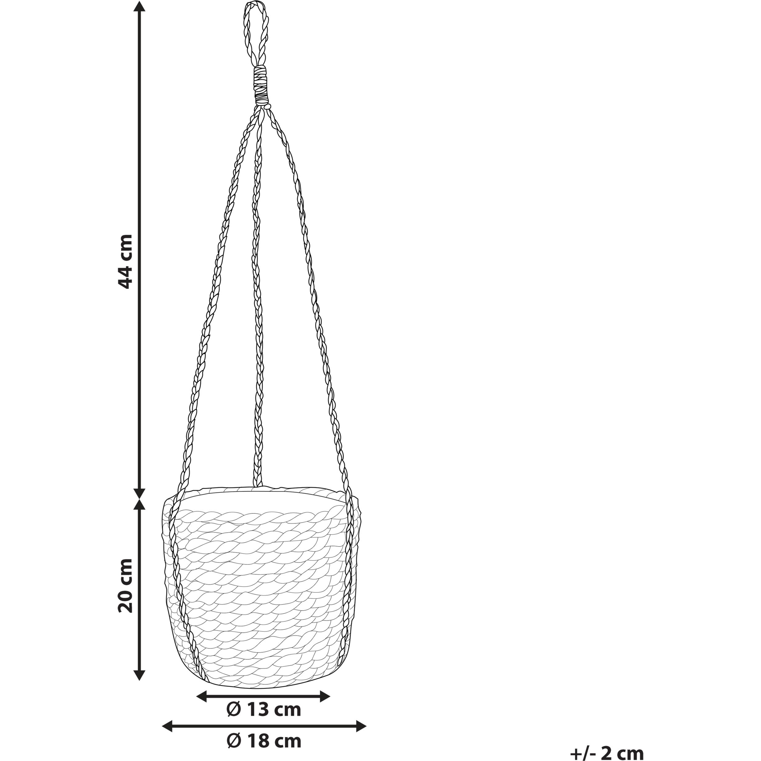 Thumbnail - Beliani, Blumentopf, Ruffe (18 cm)