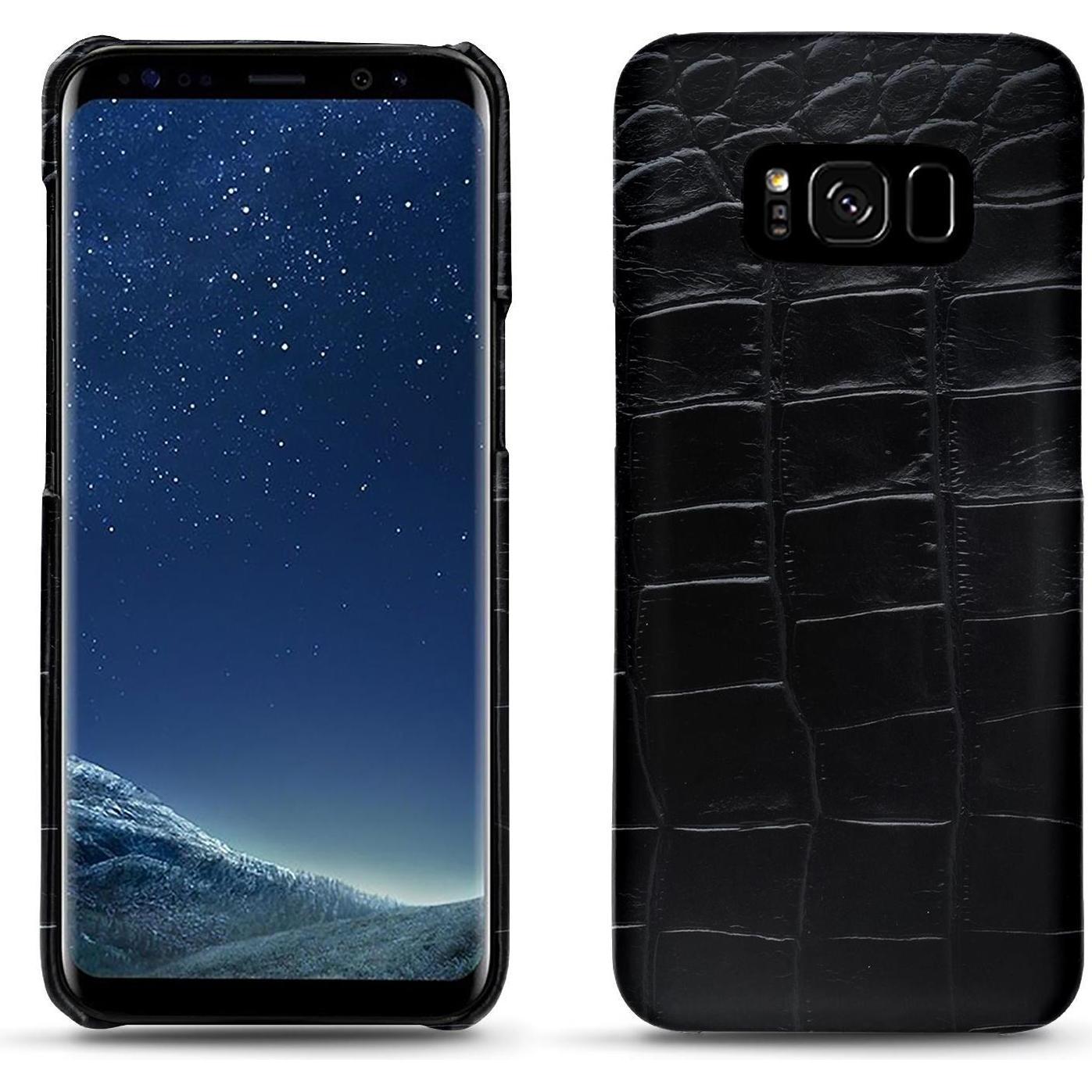 Thumbnail - Noreve Lederschutzhülle (Samsung Galaxy S8+), Smartphone Hülle, Schwarz