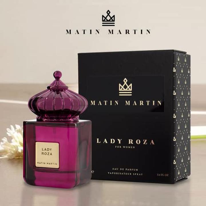 Produktbild Matin Lady Roza Eau de Parfum for Women Litch Rhubarb Bergamot Intense Refined Scent Boutique Signature Ar (Eau de Parfum, 100 ml)