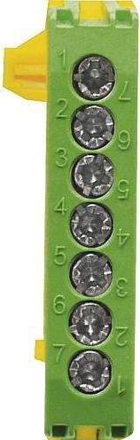 Produktbild Pollmann Verteilerklemme PE7-F2 grün Schutzleiterklemme 7x16mm² 202026