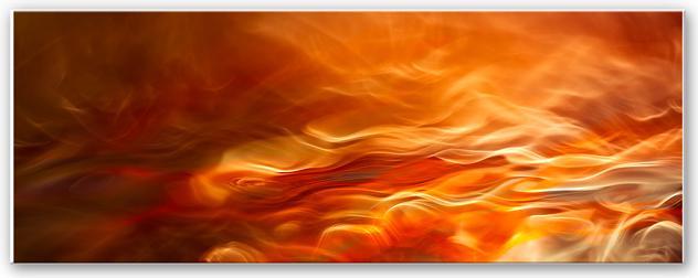 Image du produit Trenddeko Marthinussen - Burning Water - Panorama (120 x 50 cm)