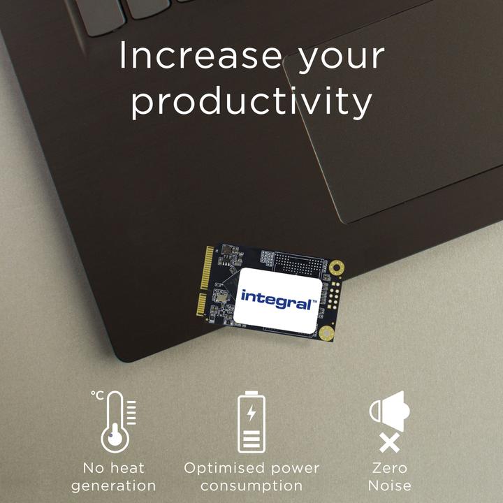 Produktbild Integral Memory Solid State-Laufwerk - 128 GB - intern - mSATA - SATA 6Gb/s (128 GB, mSATA)