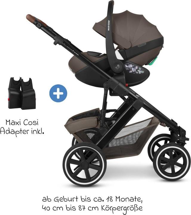 Produktbild ABC Design Kinderwagen 3 in 1 3in1 Kombi-Kinderwagen-Set Salsa 5 Air All (0 Monate - 4 Jahre)