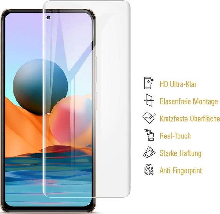 Produktbild Protectorking 4x Panzerfolie Anti-Shock HD Klar (4 Stück, Xiaomi Redmi Note 10)