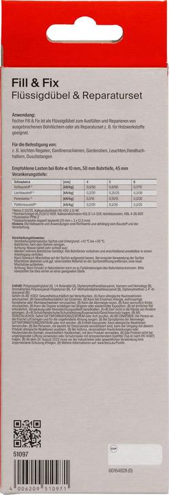Produktbild Fischer Flüssigdübel Fill&Fix K (1) (1 Stk.)