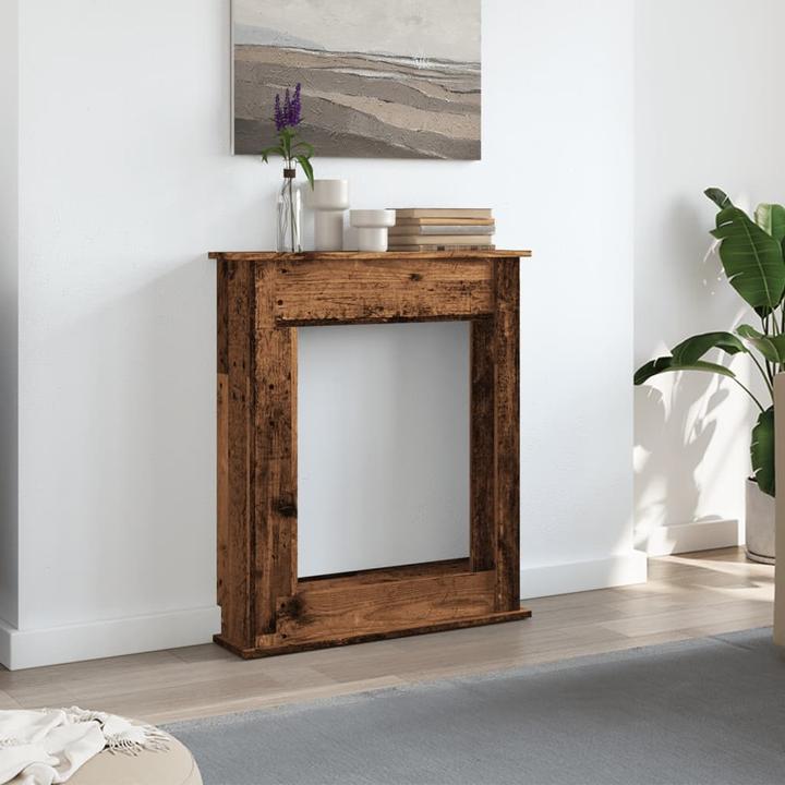 Image du produit vidaXL Bordure de cheminée Console de cheminée Décor Cheminée Cimaise aspect vieux bois