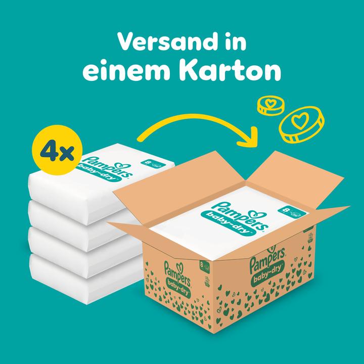 Productafbeelding Pampers Baby-Dry (Maat 8, Maandelijks pakket, 120 Stuk)