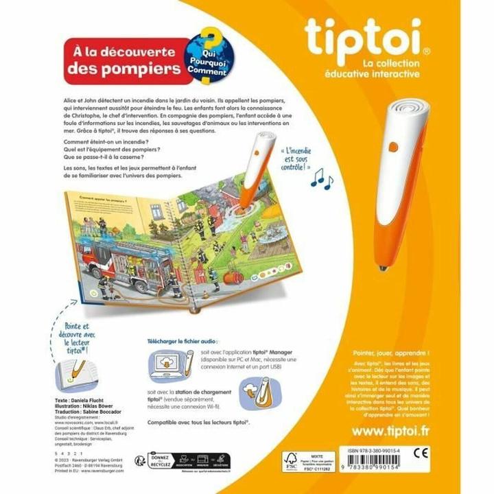 Actual product image tiptoi Livre Pompiers (French, Collectif, 2023)