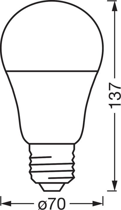 Produktbild Osram SMART+ MATTER CLASSIC shapes Tunable white 14W 827...865 TW E27 SINGLE PACK (E27, 1521 lm, 4 x)