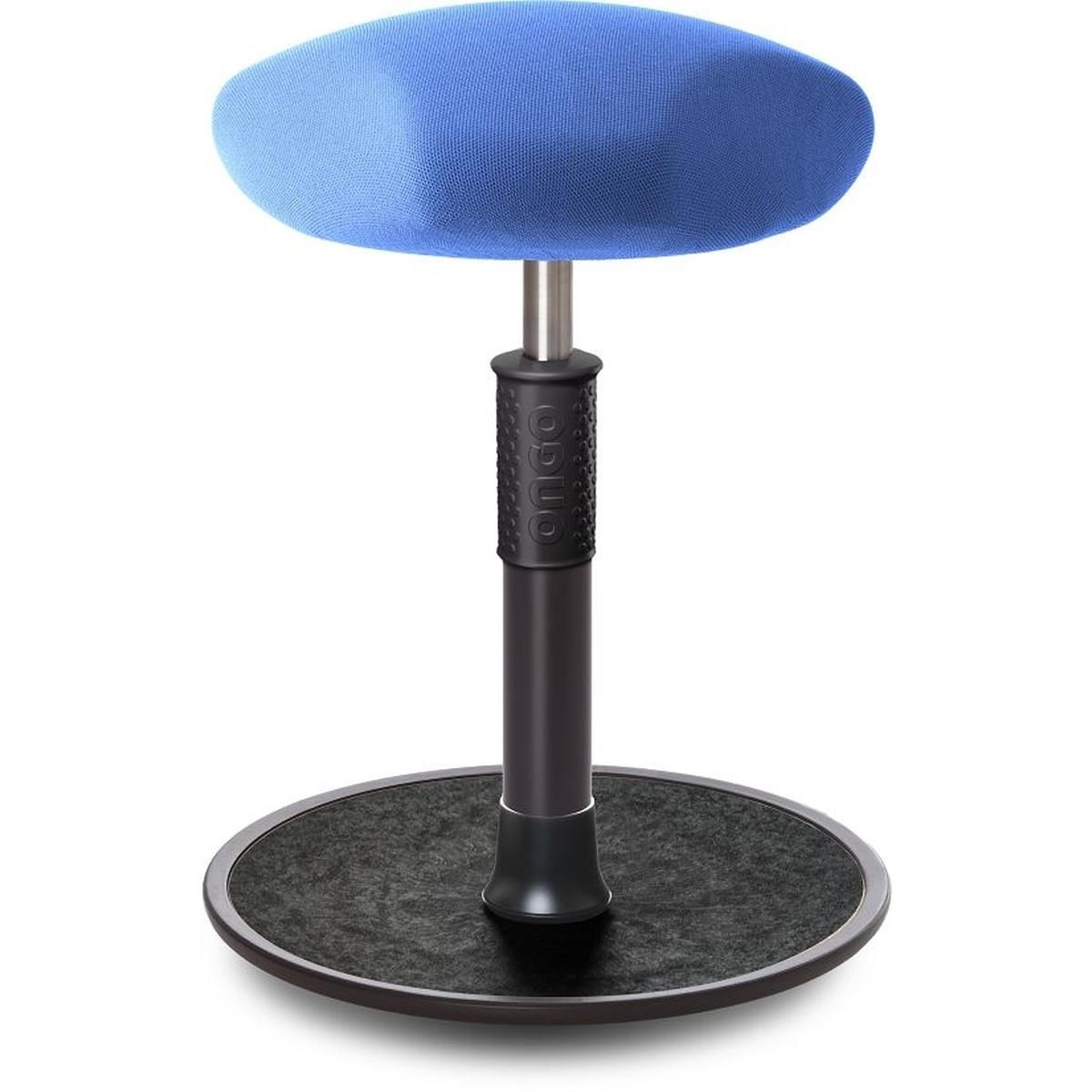 Ongo, Bürostuhl, Sitz- Stehhocker Free Regular Triangel Gestrick Hellblau schwarz /schwarz