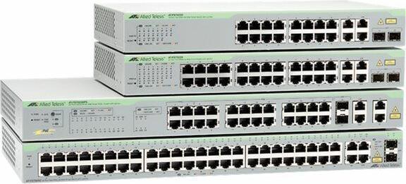 Produktbild Allied Telesis L2 WS FE 24 + 4 COMBO GE PS (28 Ports)