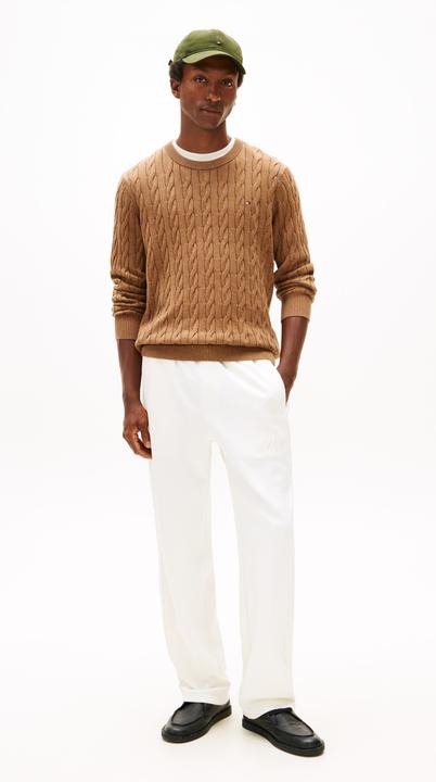 Produktbild Tommy Hilfiger Klassischer Baumwollkabelpullover mit Rundhalsausschnitt (S)