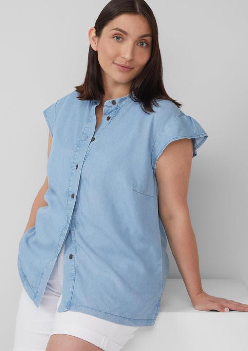 Produktbild S.Oliver Bluse Lyocellbluse mit Flügelärmeln (54)