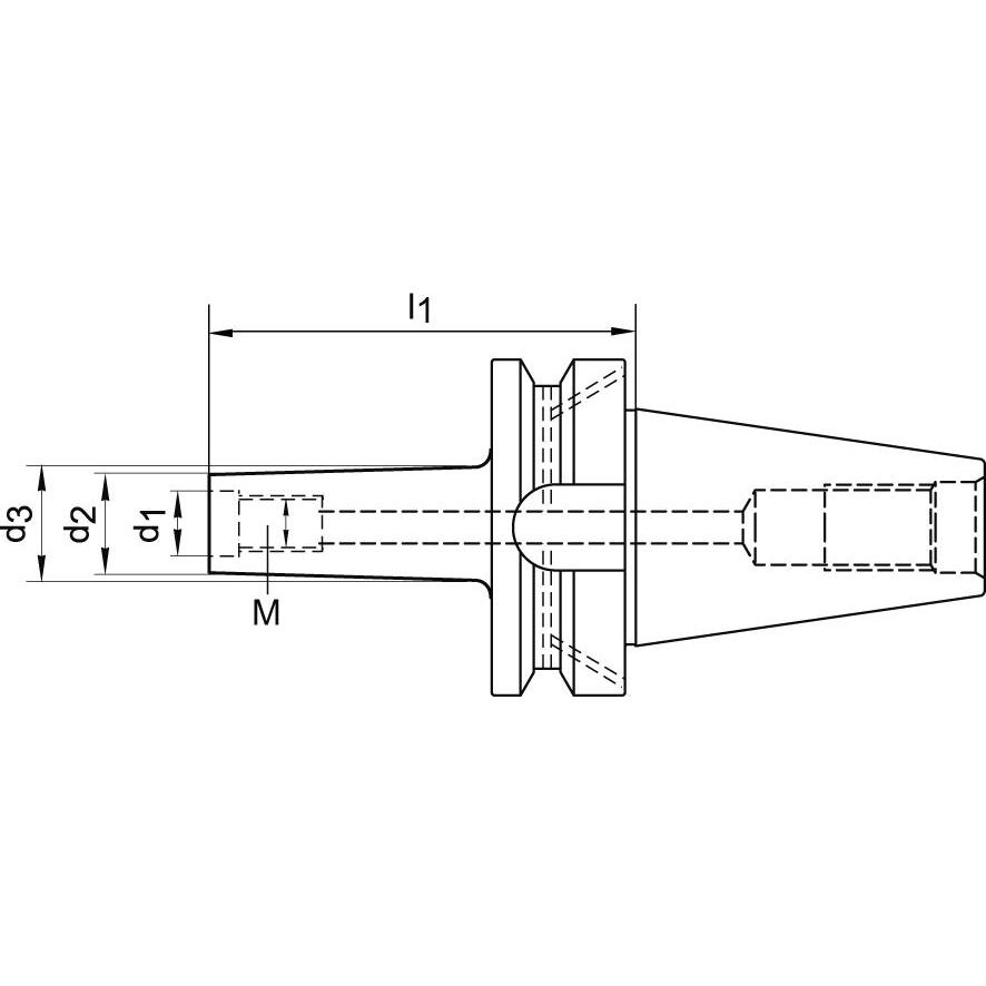 Thumbnail - Magni, Zubehör Maschine, Aufnahme JISB6339ADB BT50 M12x50mm FORTIS