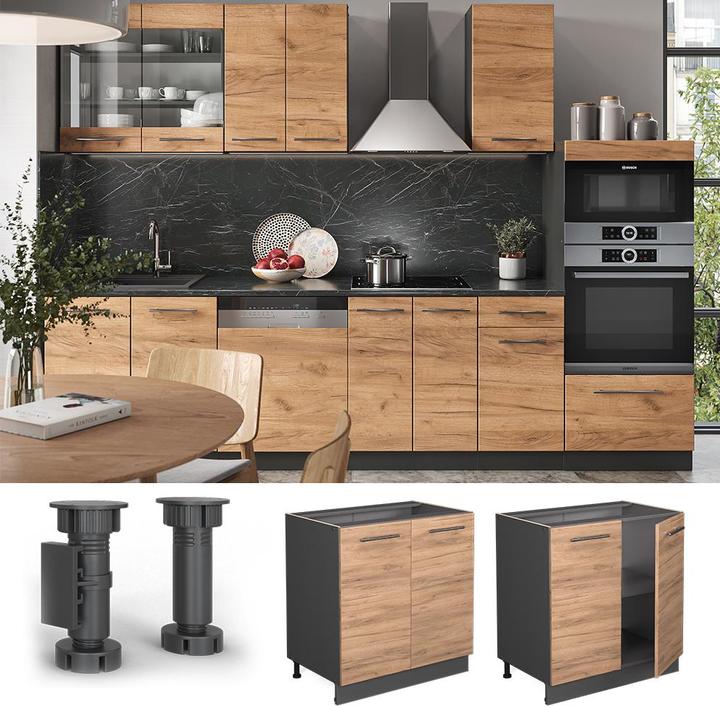 Produktbild Vicco Fame-Line mit Regal, AP Eiche (80 x 60 x 81.5 cm)