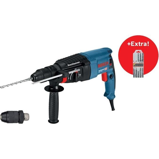 Bosch Professional, Abbruchhammer + Meisselhammer, GBH 2-26 F + SDS-plus borenset (Netzbetrieb)