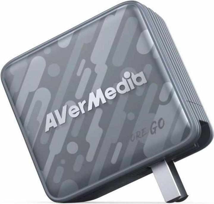Actual product image AVerMedia Charging dock, Core GO (GC313) Black, 100W GaN, HDMI (100 W, 3 ports)