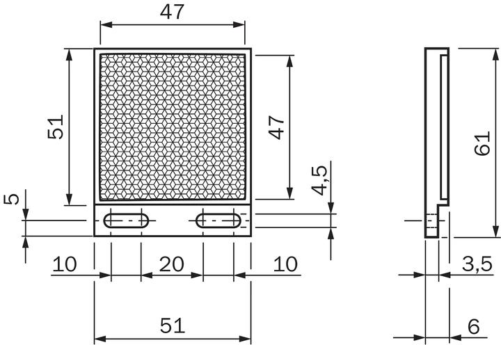Actual product image Sick P250F fine triple reflectors, P250F