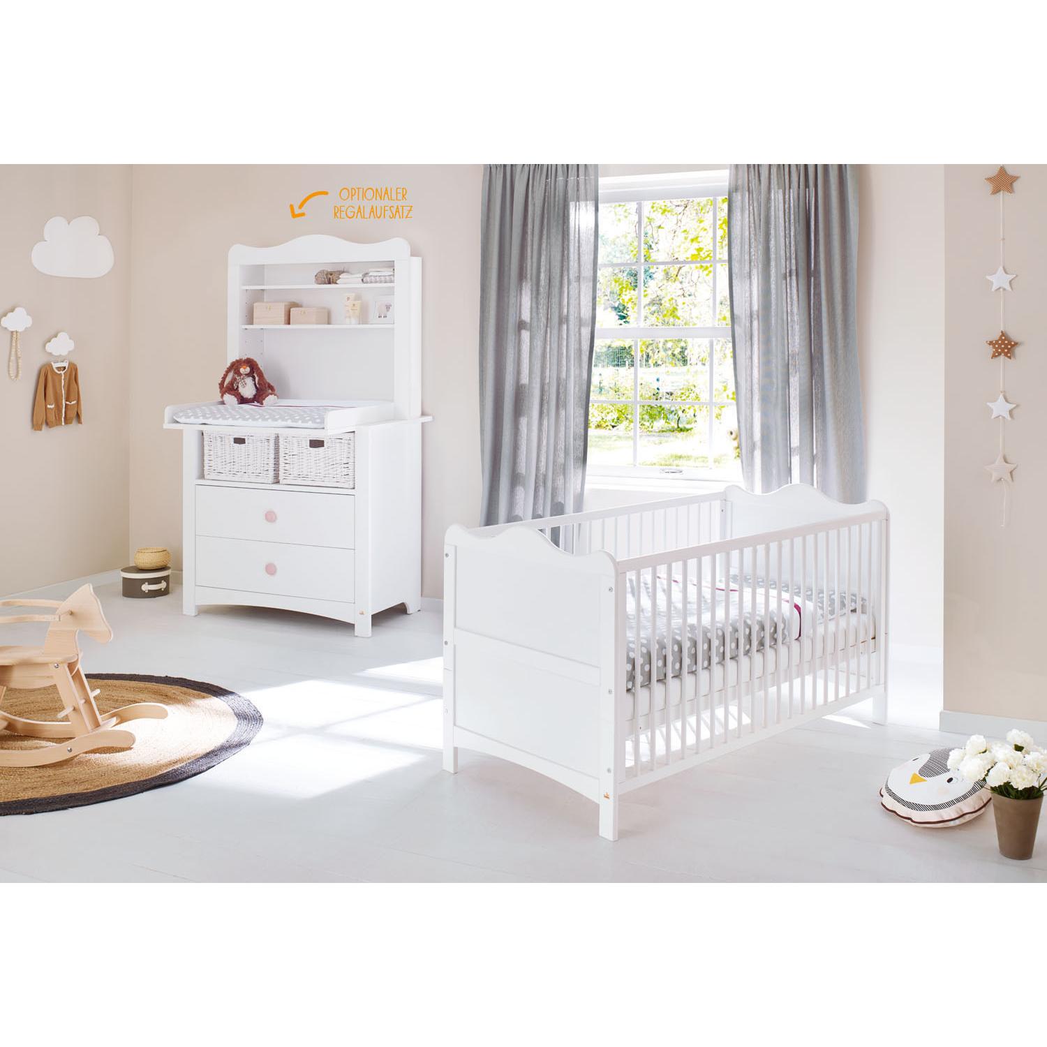 Pinolino, Komplett-Babyzimmer, Florentina (Babybett, Wickelkommode)