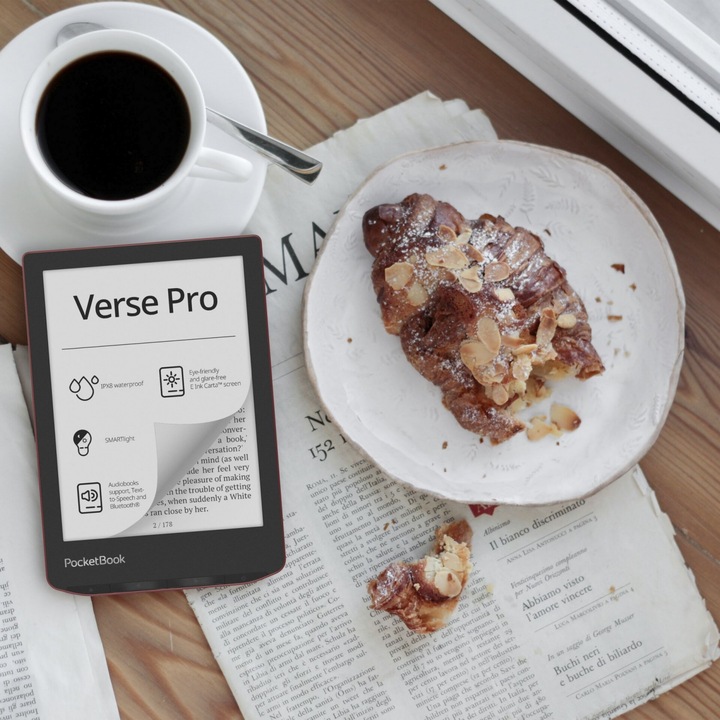 Actual product image PocketBook Verse Pro (6", 16 GB, Black, Red)