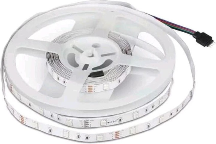 Actual product image V-TAC VT5050 LED Strip RGB Set SMD5050 300LED 2 x 5m Remote Control Adapter (RGB, 500 cm, Indoor)