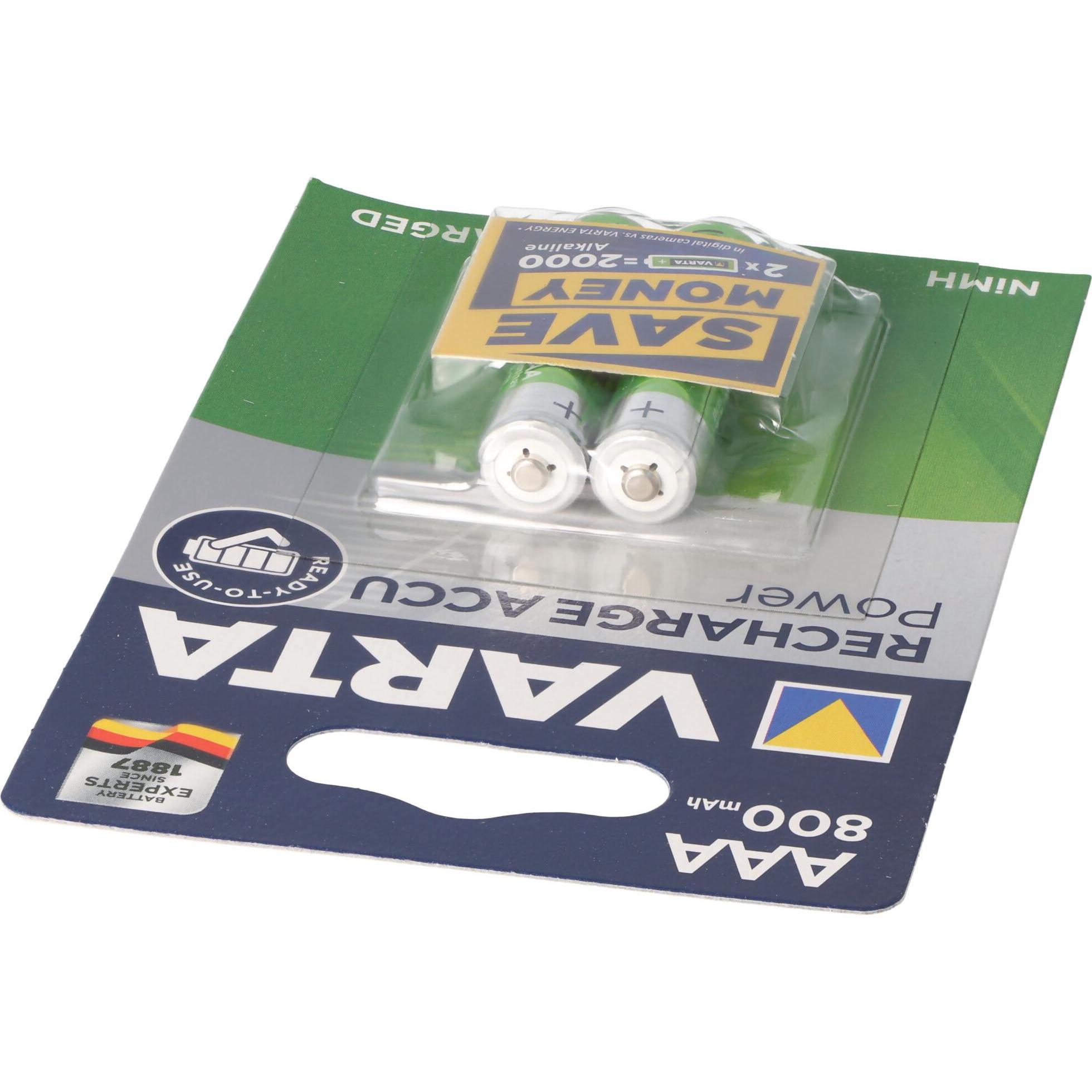 Thumbnail - Varta Recharge Accu Power (2 Stk., AAA, 800 mAh), Batterien + Akkus