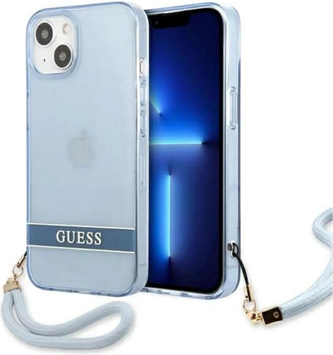 Produktbild Guess GUHCP13MHTSGSB iPhone 13 6,1" niebieski/blue hardcase Translucent Stap (Apple iPhone 13)