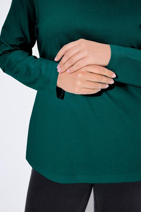 Actual product image Ulla Popken Basic Long Sleeve Slim Fit Turtleneck (60)