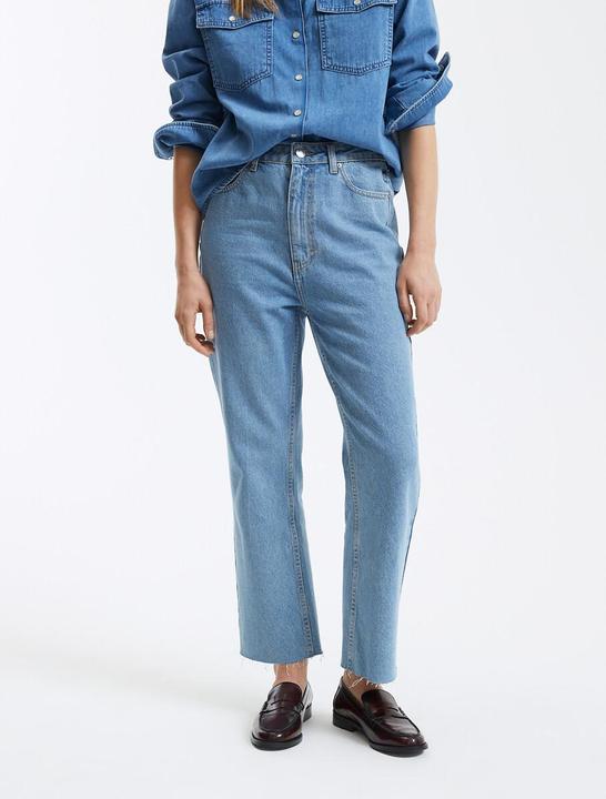 Immagine prodotto La Redoute Collections Jeans dritti a vita alta con lunghezza 7/8 (Banda radio 38 (2600 MHz))