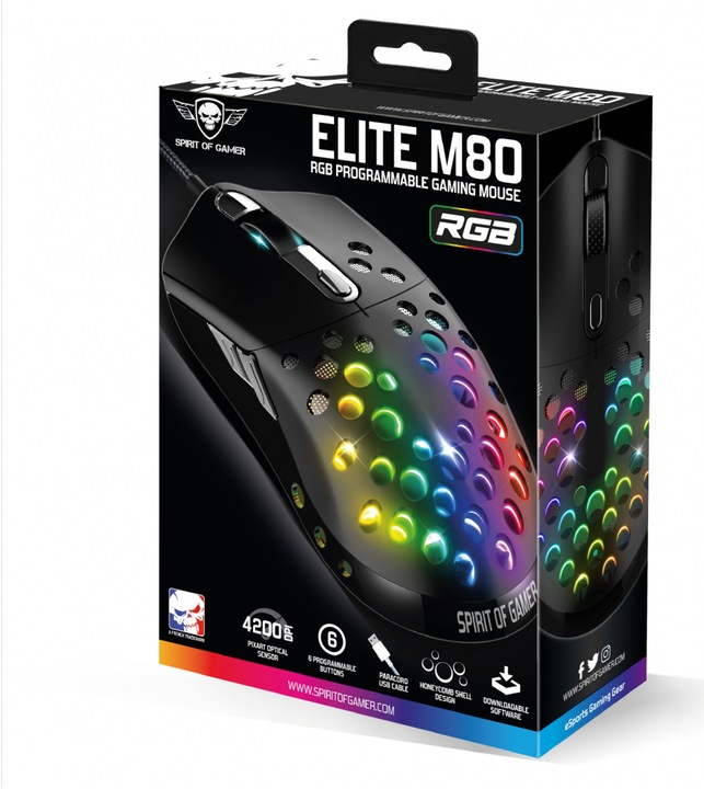 Produktbild Spirit Of Gamer Elite M80 (Kabelgebunden)