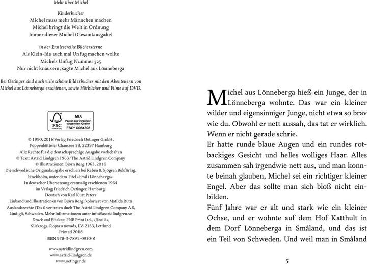 Produktbild Michel in der Suppenschüssel (Deutsch, Astrid Lindgren, 2018)