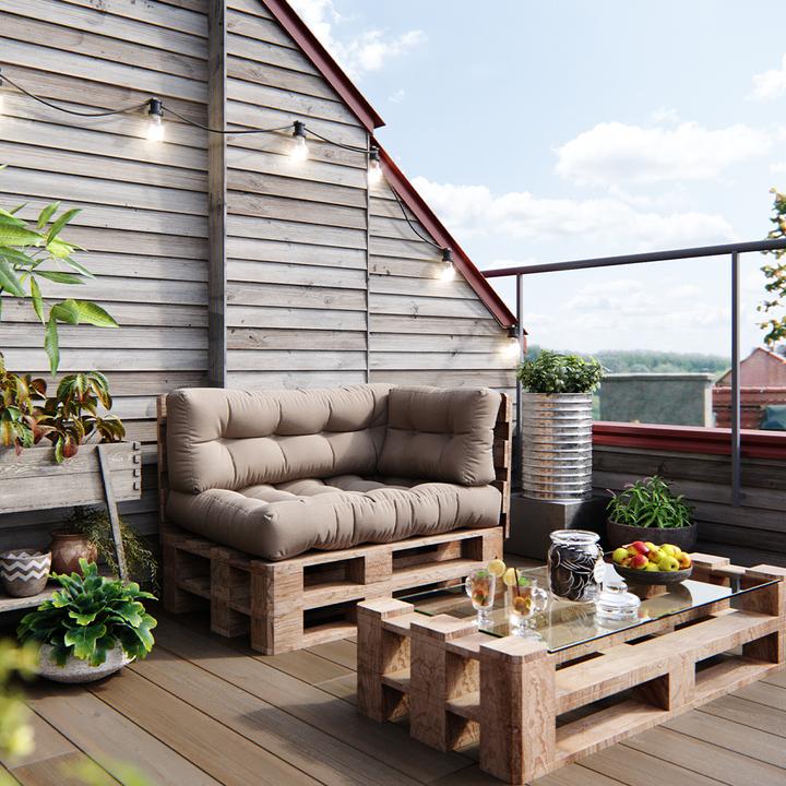 Produktbild Vicco Palettenkissen Flocken (120 x 40 x 20 cm)