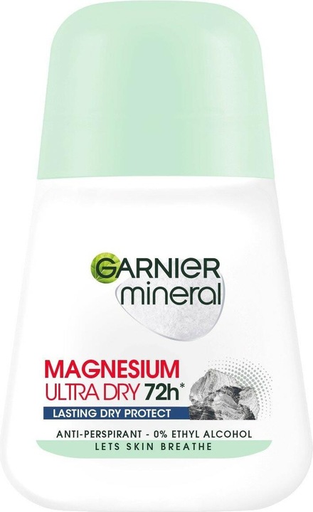 Produktbild Garnier Magnesium Ultra Dry 72H Women Roll-On Antiperspirant In Ball 50Ml (Roll-on, 50 ml)