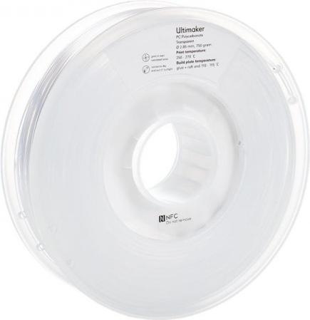 Actual product image Ultimaker Filament (polycarbonate) (PC, 2.85 mm, 750 g, Transparent)