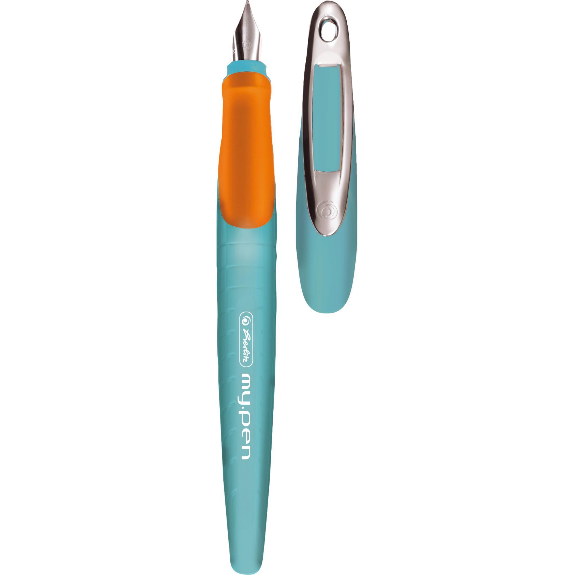 Herlitz, Schreibstifte, Füller my.pen türkis/orange (Orange, Türkis, 1 x)