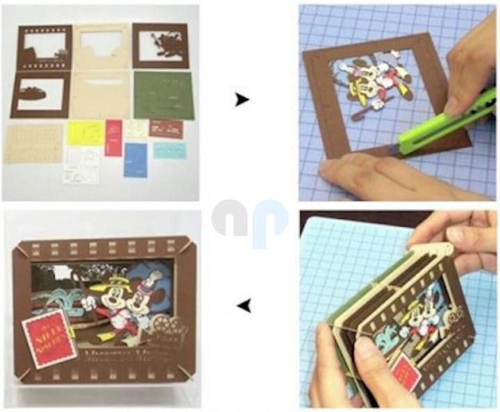 Image du produit Ensky Ghibli - Mon Voisin Totoro - Théâtre de papier style bois Silhouette de Totoro