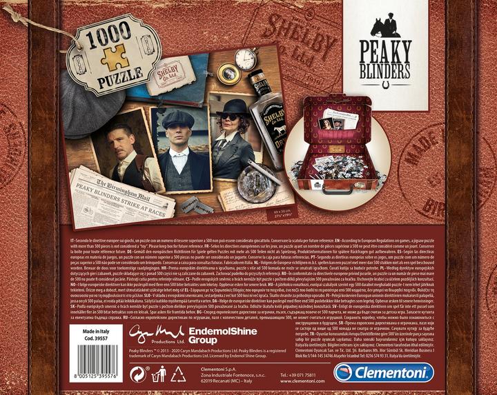 Produktbild Clementoni Puzzle Peaky Blinders g im Koffer (1000 Teile)